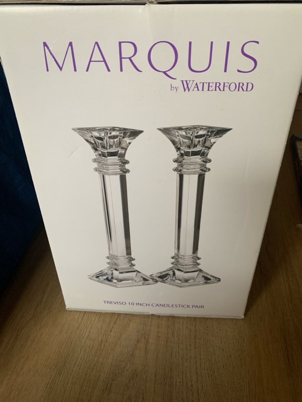 Waterford Marquis Clear Crystal Candlestick Pair